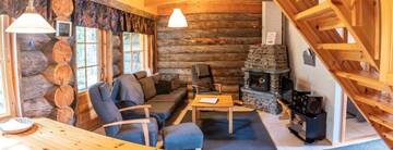 Фото номера Коттедж с 1 спальней и сауной Дома для отпуска Lost Inn Cabins г. Экясломполо 7